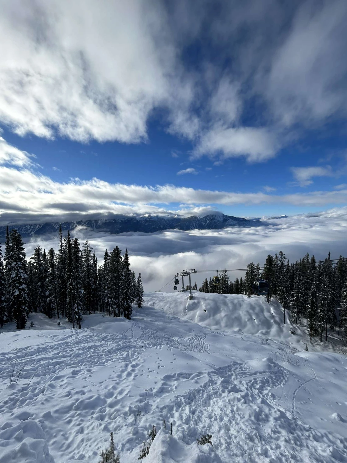 A mountain inversion in Canada.